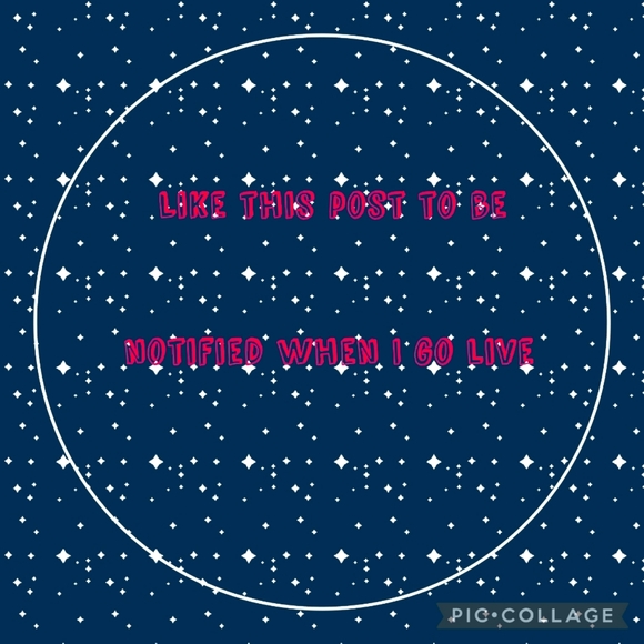 Like this post to be notified when I go Live - Picture 1 of 1